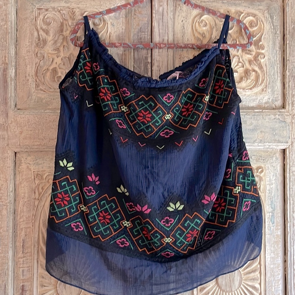 Calypso Aya Embroidered Tank New w/tags